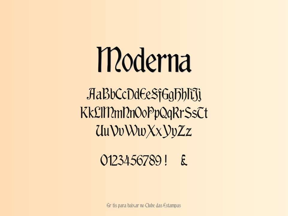 Fonte Moderna Grátis Para Baixar