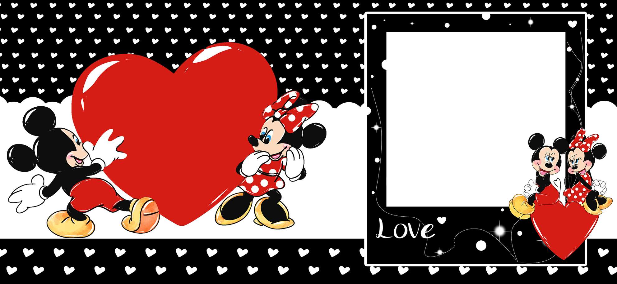 Ilustração Mickey E Minnie Em Love Disney Png Arte Para Caneca Grátis Pra Baixar Vetor