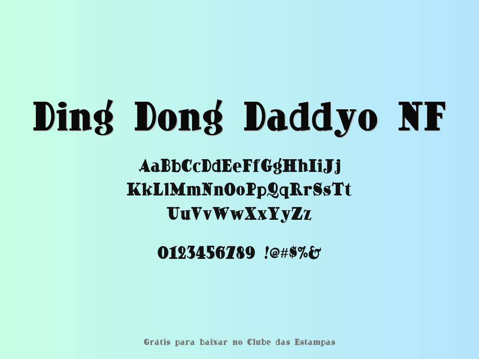 Fonte Ding Dong Daddyo Nf Grátis Para Baixar