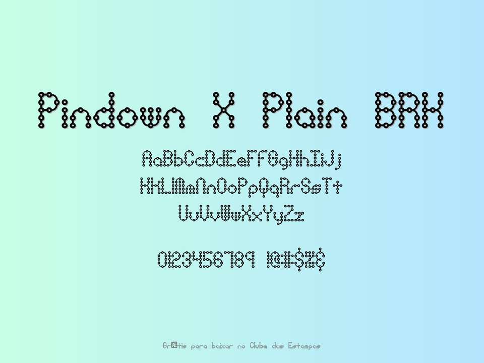 Fonte Pindown X Plain Brk Grátis Para Baixar