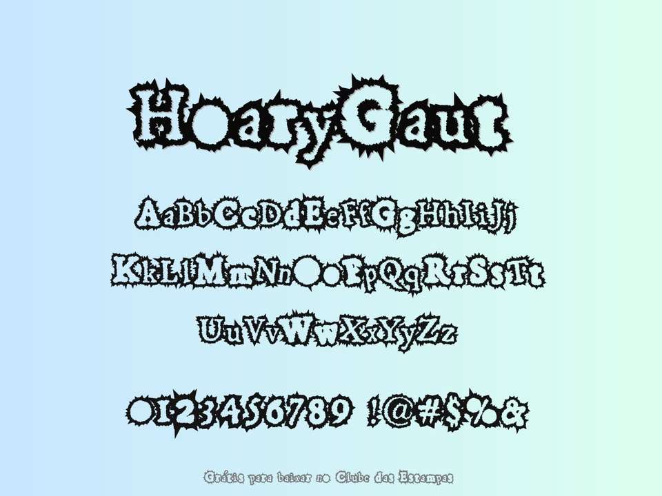 Fonte Hoarygaut Grátis Para Baixar