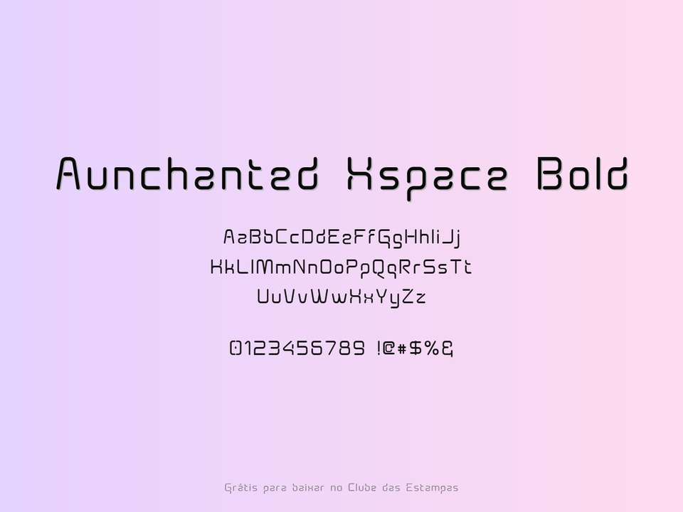 Fonte Aunchanted Xspace Bold Grátis Para Baixar