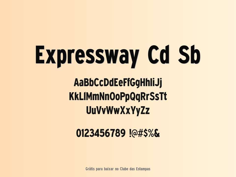 Fonte Expressway Cd Sb Grátis Para Baixar