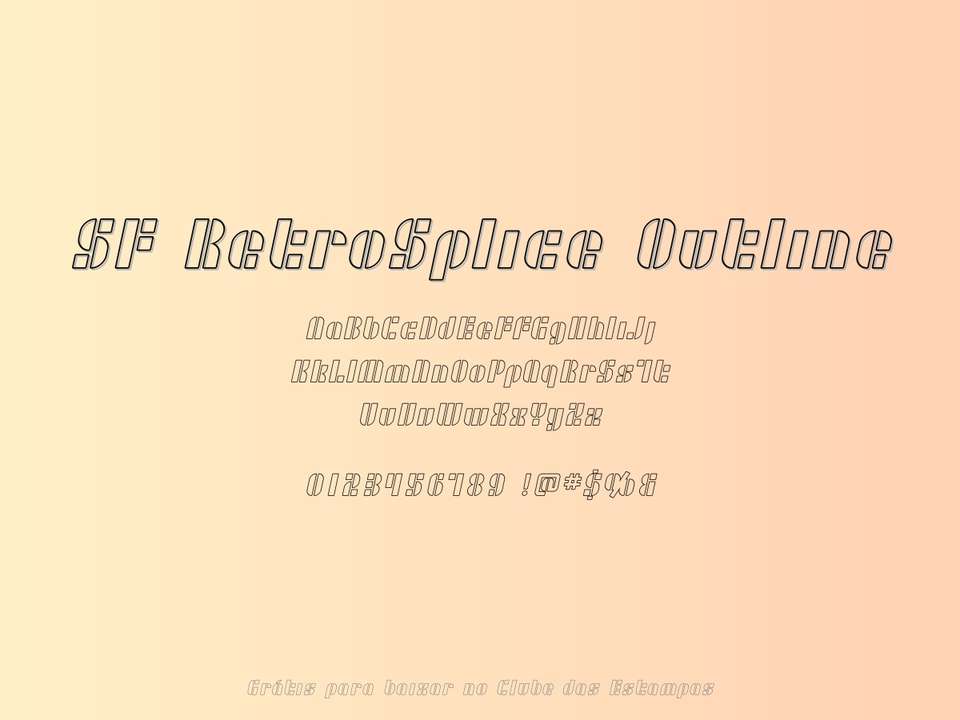 Fonte Sf Retrosplice Outline Grátis Para Baixar