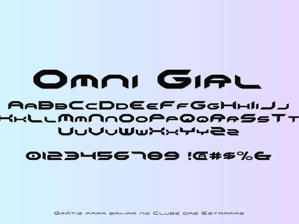 Fonte Omni Girl Grátis Para Baixar