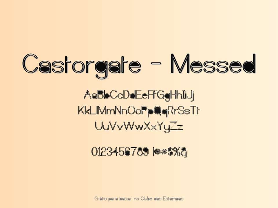 Fonte Castorgate Messed Grátis Para Baixar