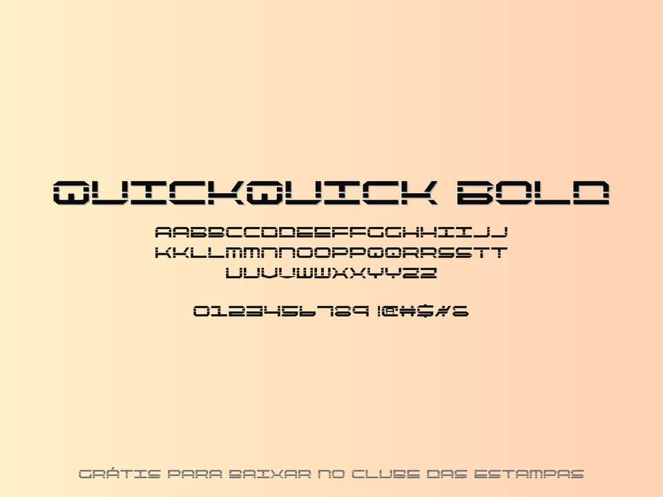 Fonte Quickquick Bold Grátis Para Baixar