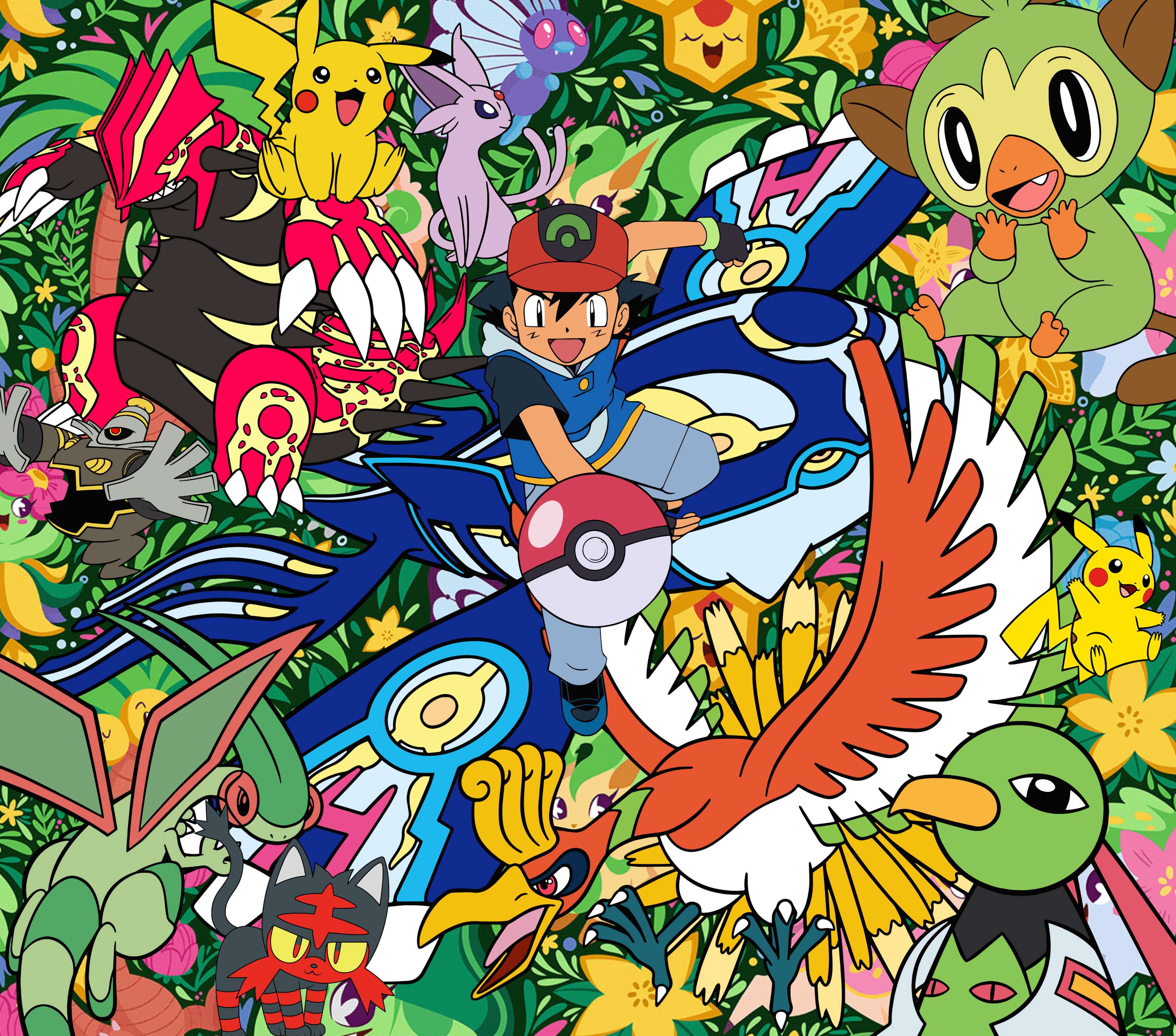 Ilustração Vibrante De Personagens Pokémon Pokémon Png Arte Para Caneca Grátis Pra Baixar