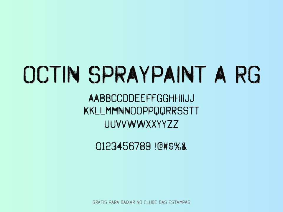 Fonte Octin Spraypaint A Rg Grátis Para Baixar