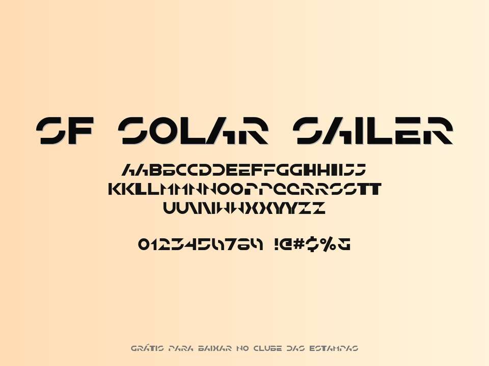 Fonte Sf Solar Sailer Grátis Para Baixar