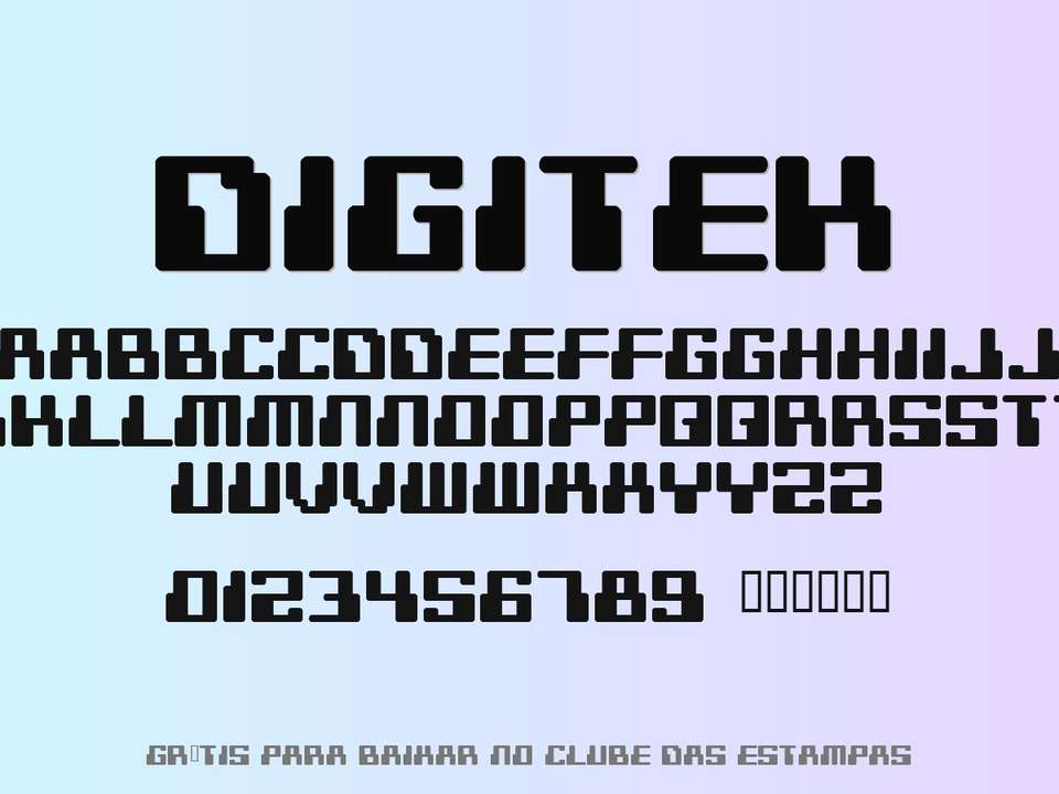 Fonte Digitek Grátis Para Baixar