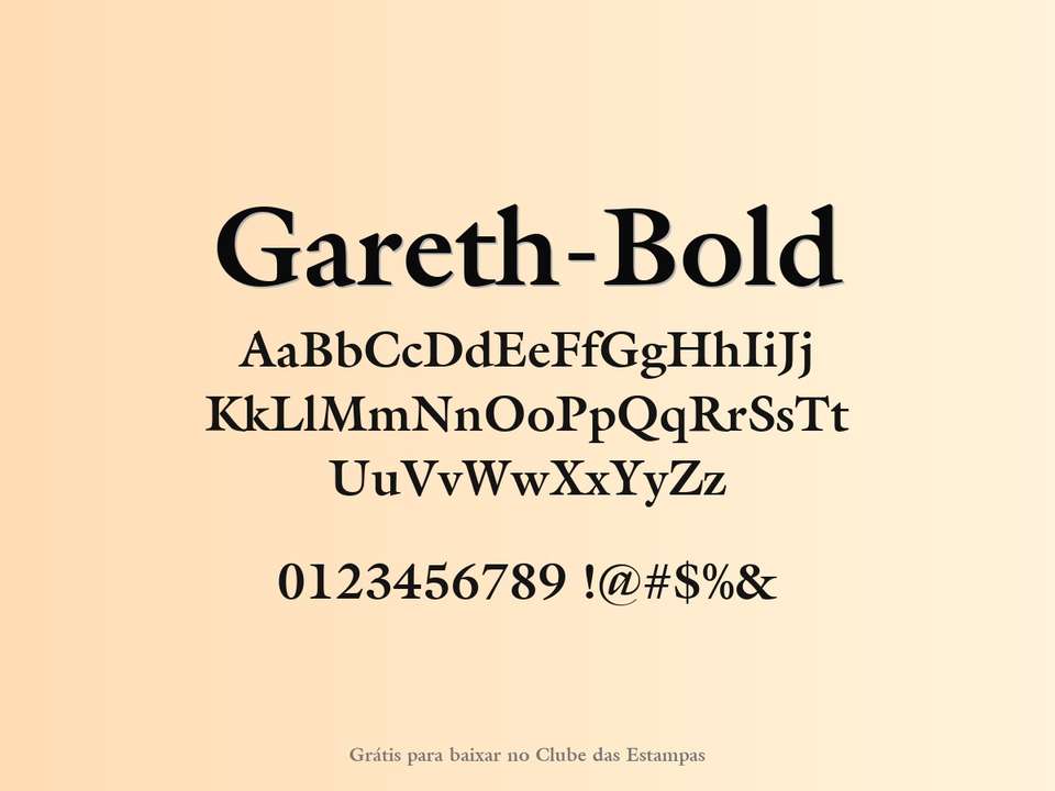 Fonte Gareth Bold Grátis Para Baixar