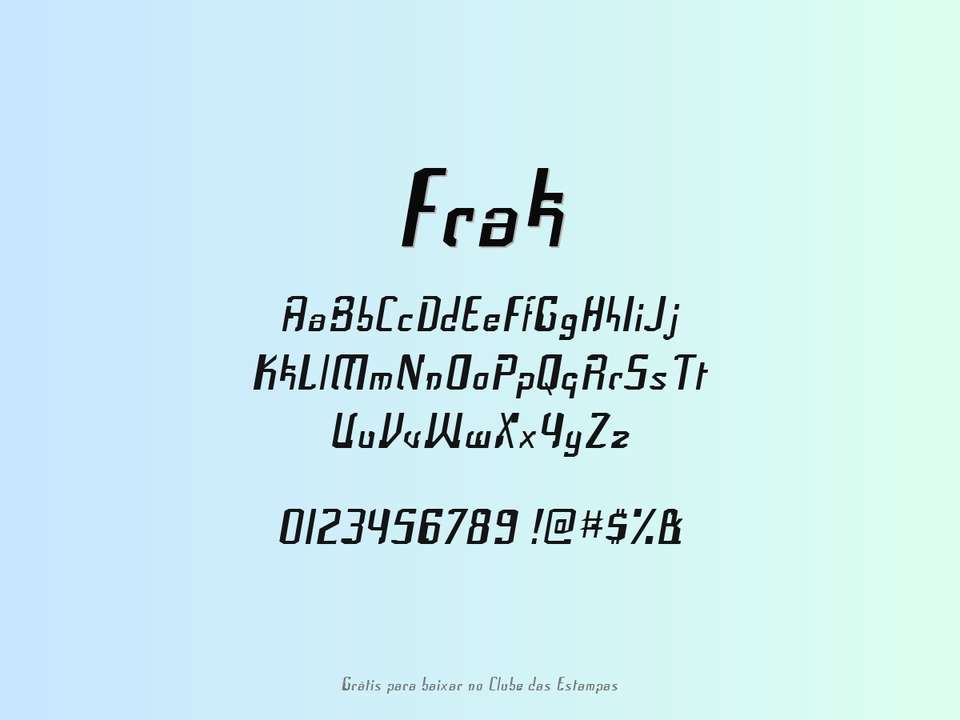 Fonte Frak Grátis Para Baixar