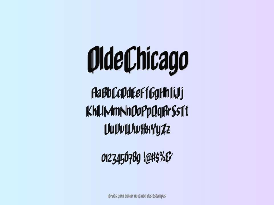 Fonte Oldechicago Grátis Para Baixar
