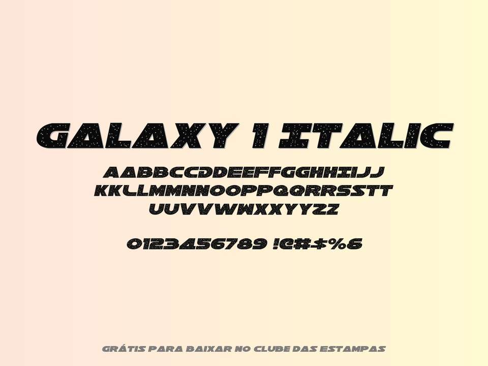 Fonte Galaxy 1 Italic Grátis Para Baixar