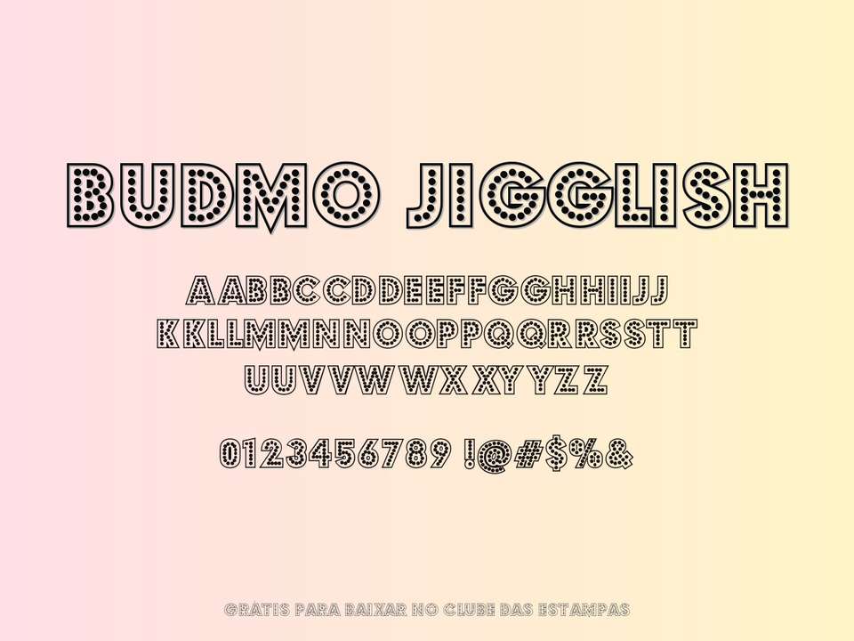 Fonte Budmo Jigglish Grátis Para Baixar