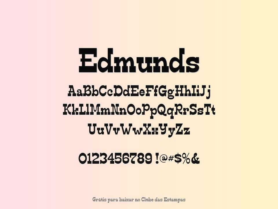 Fonte Edmunds Grátis Para Baixar