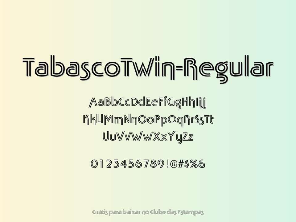 Fonte Tabascotwin Regular Grátis Para Baixar