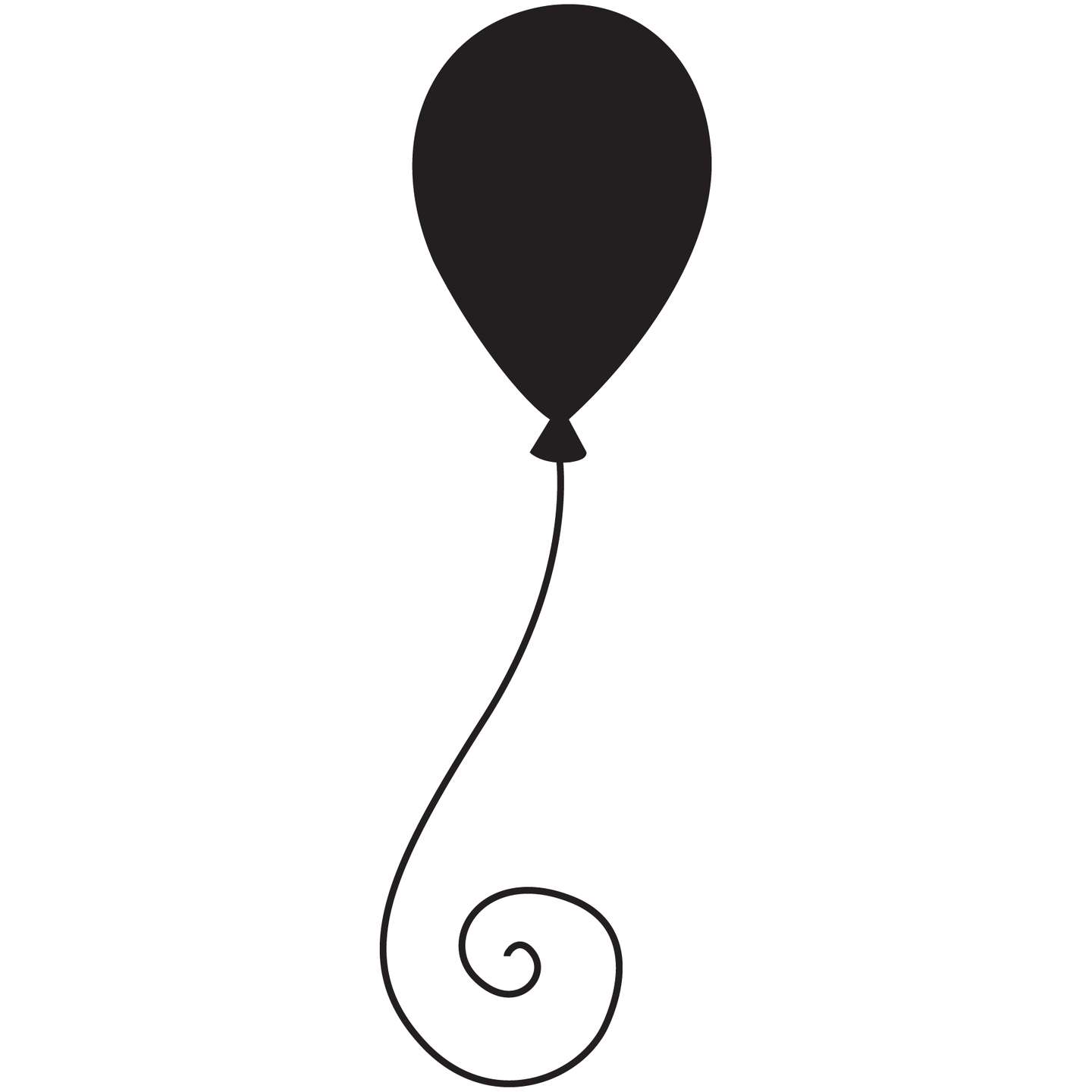 Balão Festivo Preto Decoração Png Grátis Para Baixar