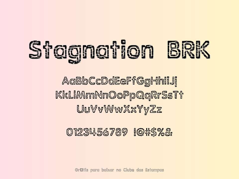 Fonte Stagnation Brk Grátis Para Baixar