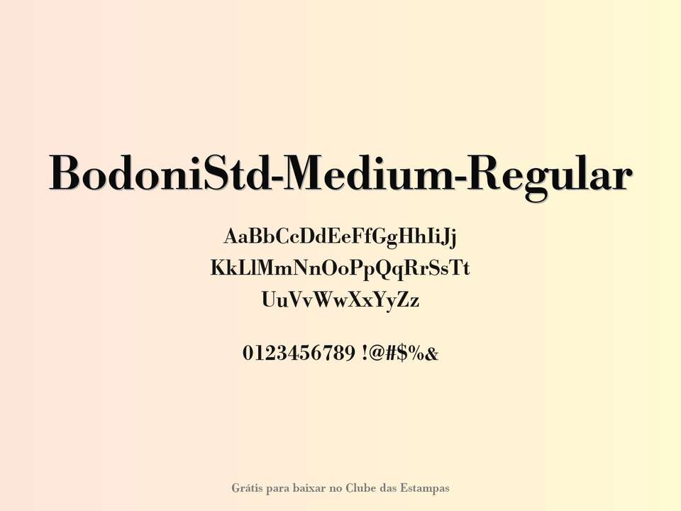 Fonte Bodonistd Medium Regular Grátis Para Baixar