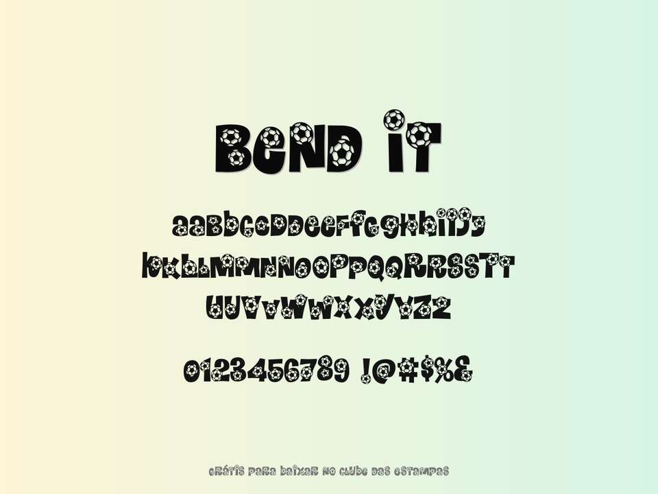 Fonte Bend It Grátis Para Baixar