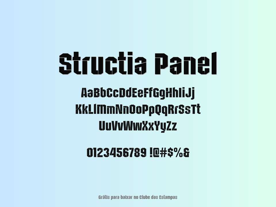 Fonte Structia Panel Grátis Para Baixar