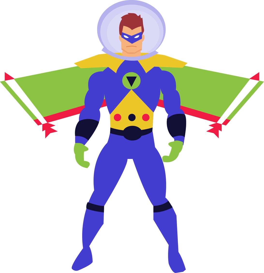 Super Herói Em Traje Azul E Amarelo Super Heróis Png Grátis Para Baixar