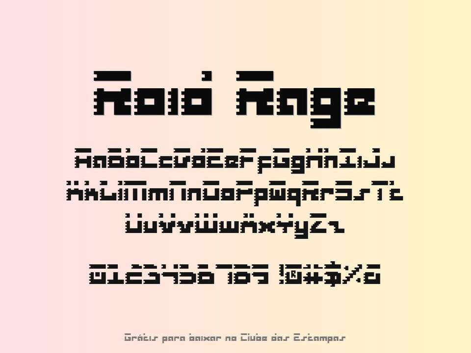 Fonte Roid Rage Grátis Para Baixar