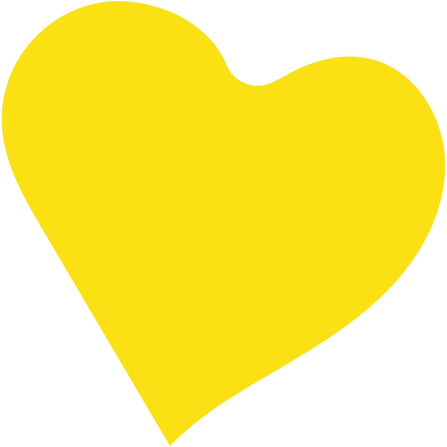 Coração Amarelo Sólido Símbolos Png Grátis Para Baixar