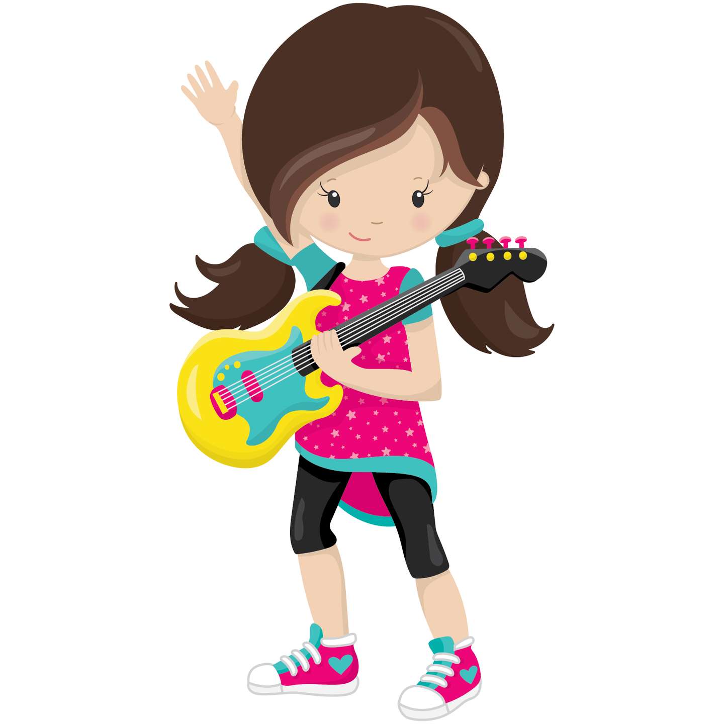 Menina Com Guitarra Elétrica Música Png Grátis Para Baixar