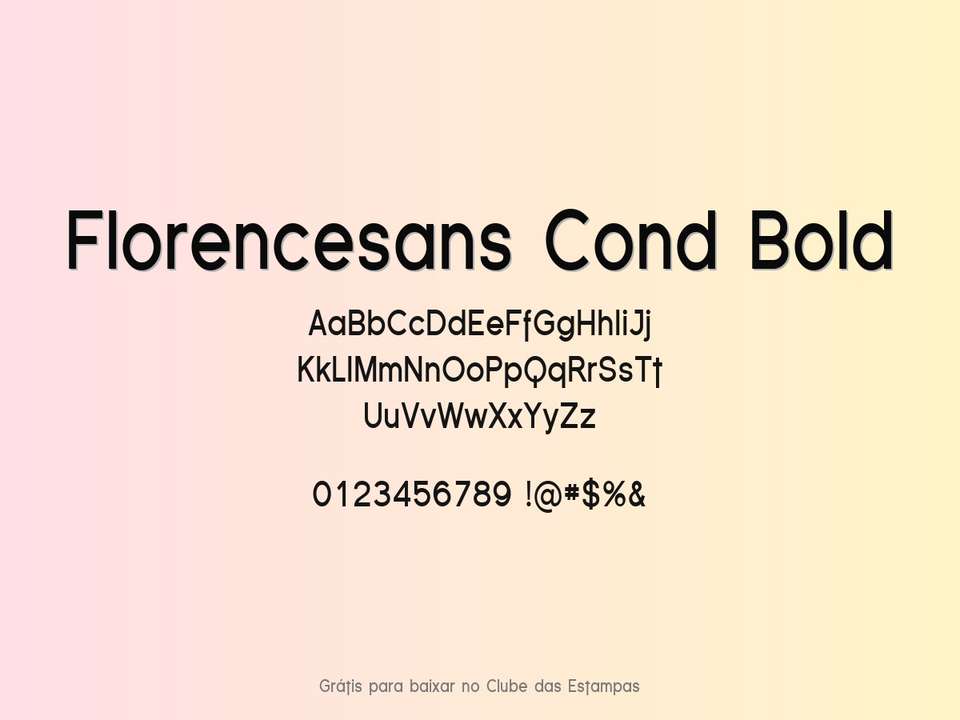 Fonte Florencesans Cond Bold Grátis Para Baixar