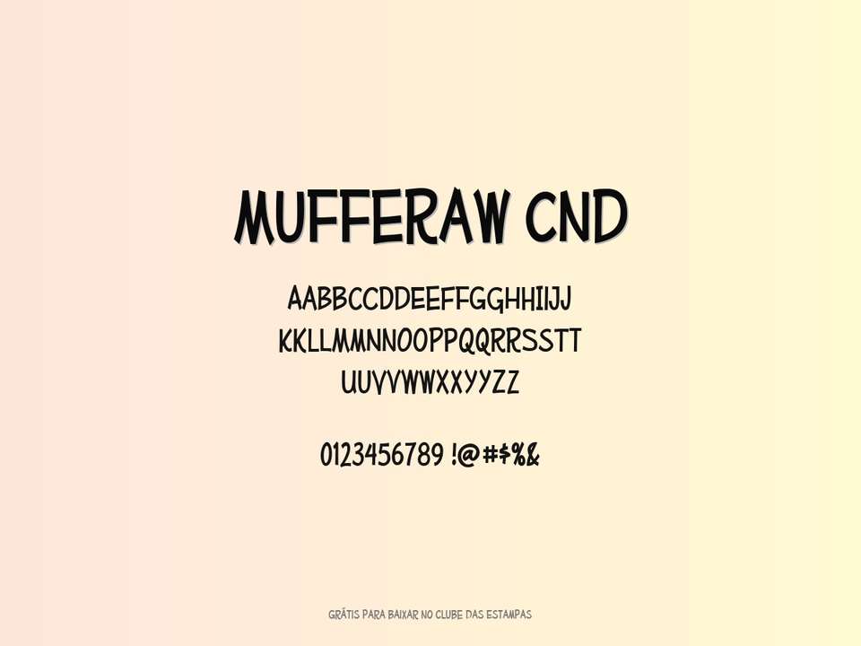 Fonte Mufferaw Cnd Grátis Para Baixar