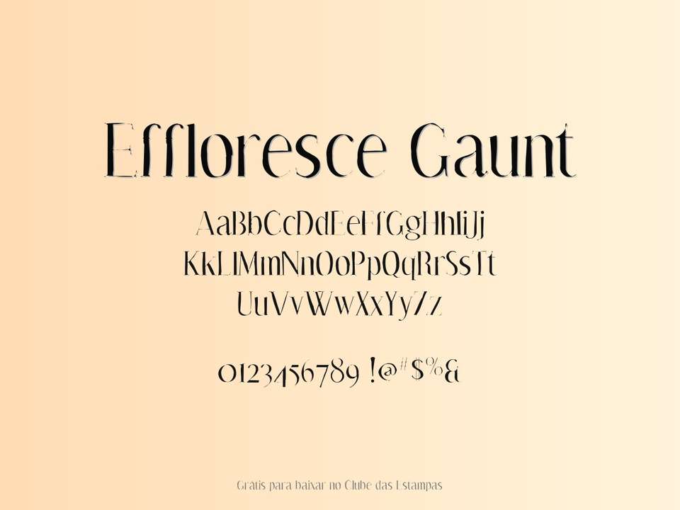 Fonte Effloresce Gaunt Grátis Para Baixar