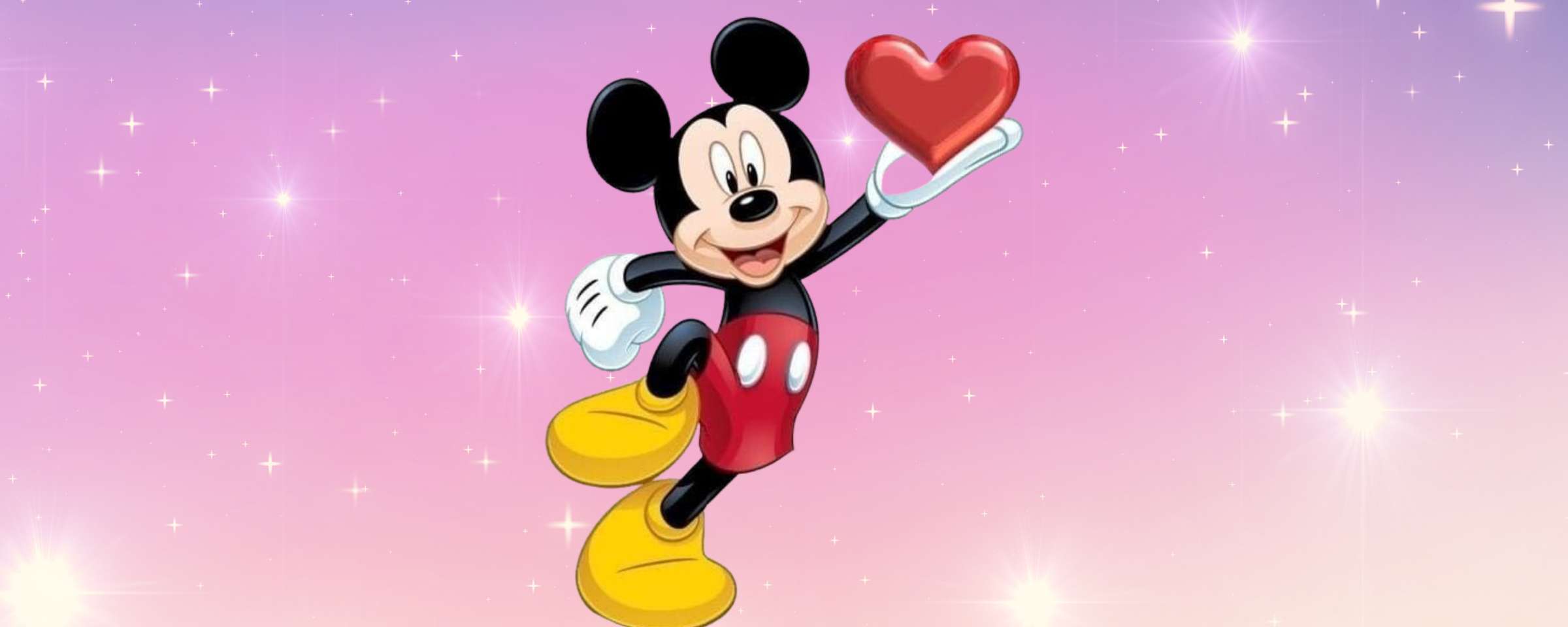 Mickey Mouse Com Coração Vermelho Flutuante Desenho Animado Png Arte Para Caneca Grátis Pra Baixar