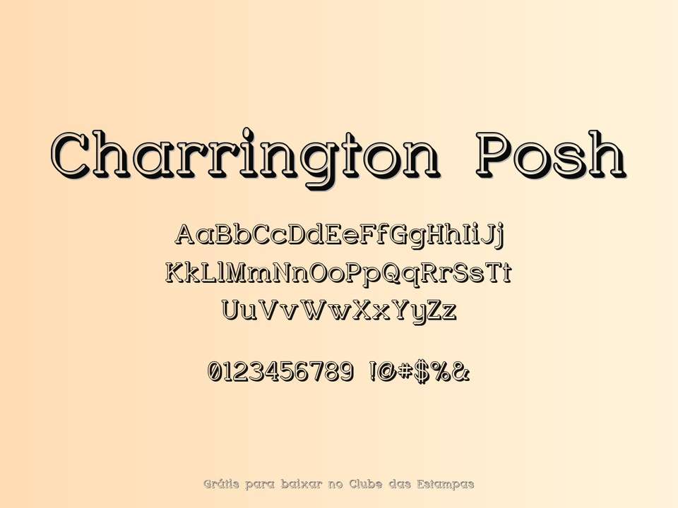 Fonte Charrington Posh Grátis Para Baixar