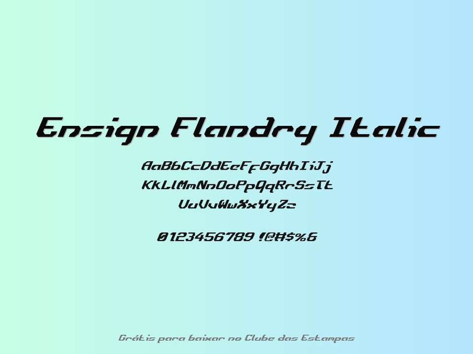 Fonte Ensign Flandry Italic Grátis Para Baixar