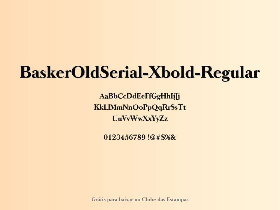 Fonte Baskeroldserial Xbold Regular Grátis Para Baixar