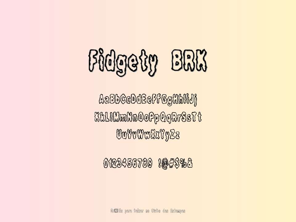 Fonte Fidgety Brk Grátis Para Baixar