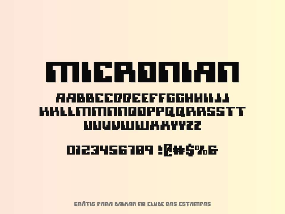 Fonte Micronian Grátis Para Baixar