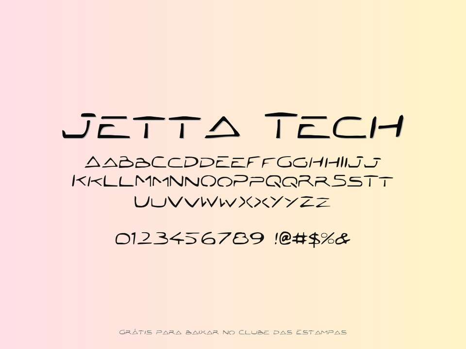 Fonte Jetta Tech Grátis Para Baixar
