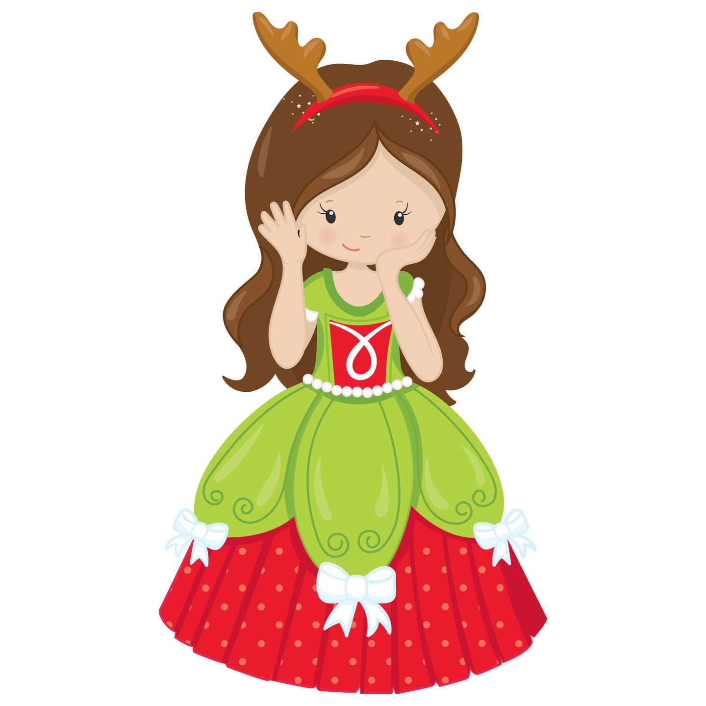 Menina Personagem Natal Natal Png Grátis Para Baixar Vetor