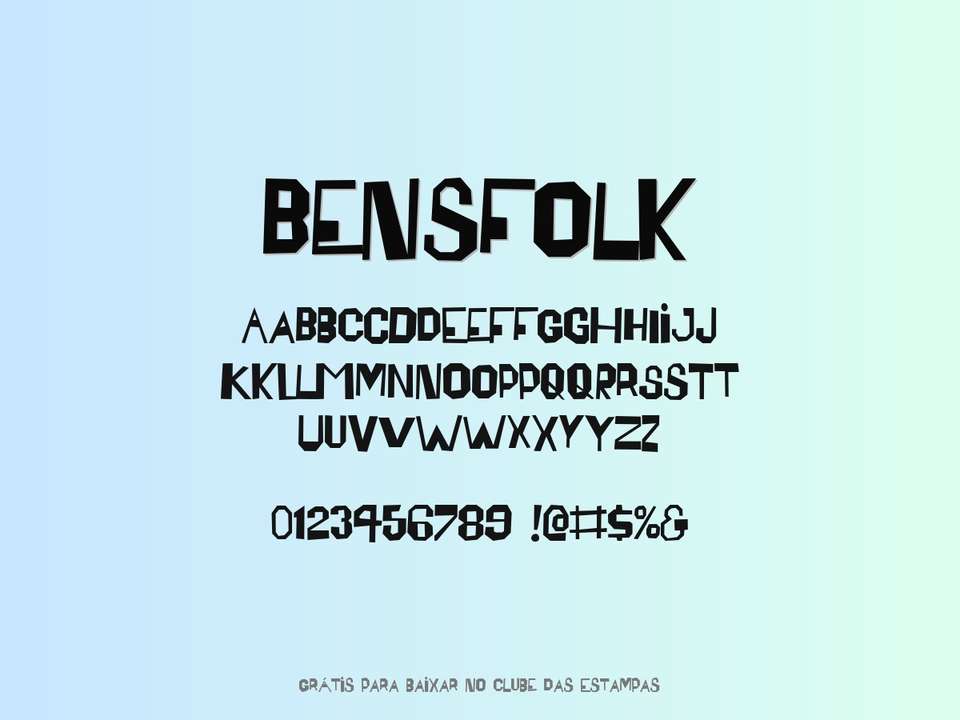 Fonte Bensfolk Grátis Para Baixar