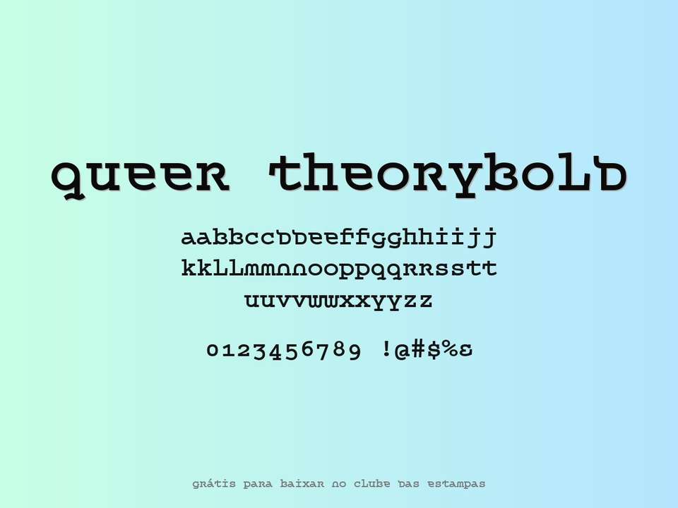 Fonte Queer Theorybold Grátis Para Baixar