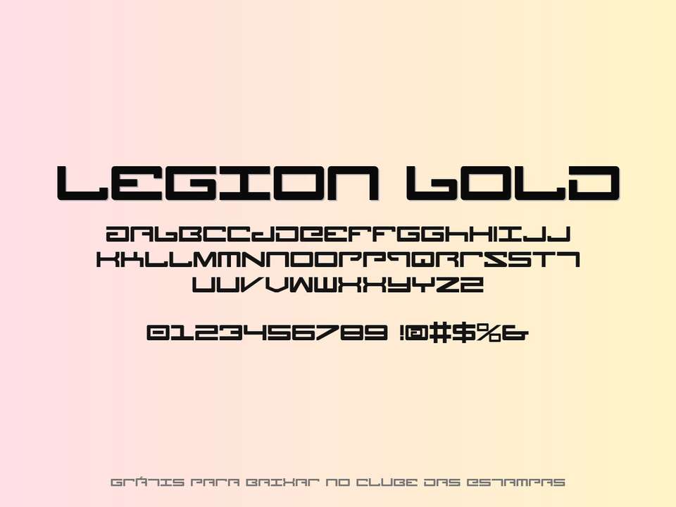 Fonte Legion Bold Grátis Para Baixar