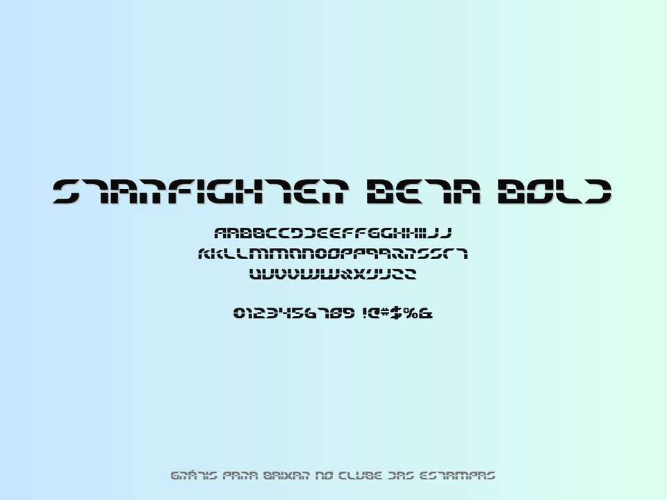 Fonte Starfighter Beta Bold Grátis Para Baixar