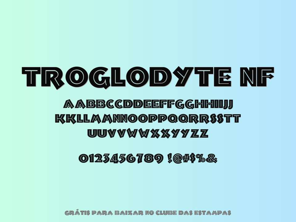 Fonte Troglodyte Nf Grátis Para Baixar