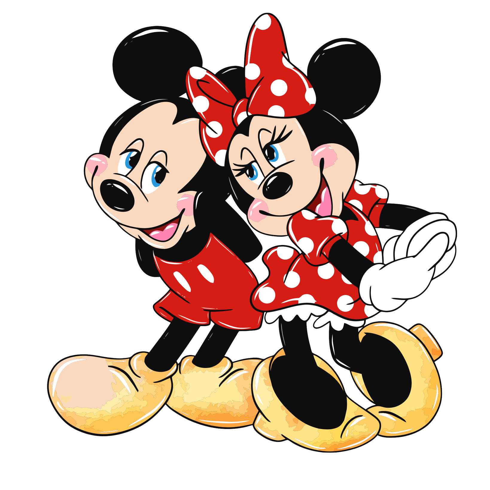 Mickey E Minnie Mouse Ilustração Casal Romântico Desenho Animado Png Arte Para Caneca Grátis Pra Bai