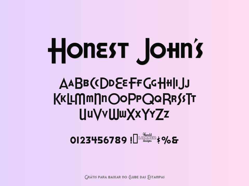 Fonte Honest John's Grátis Para Baixar