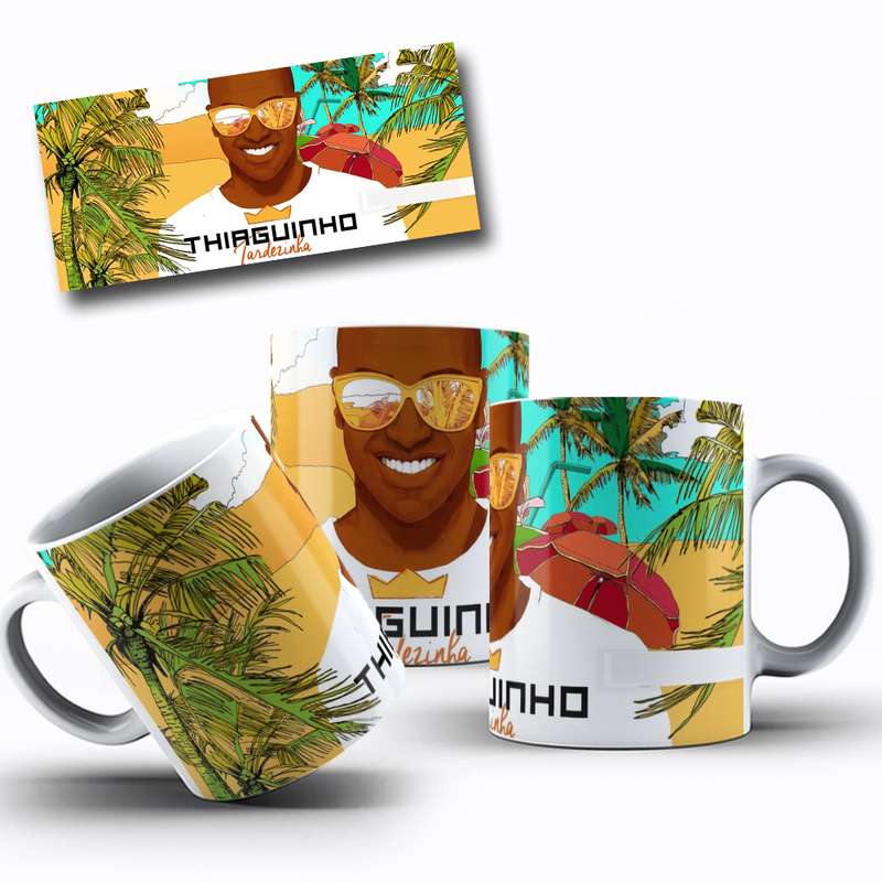Arte Para Caneca Thiraguinho Personagem Cartoon 2